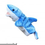 Cartoon Animal Hand Puppets Soft Velvet Dolls Props Toys Shark Blue  B078S5ZHS5